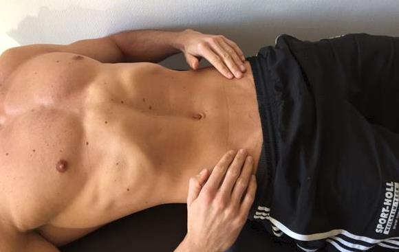 Even Abdominal Contraction  Can you contract your abs evenly? 