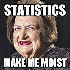 Statistics make me moist