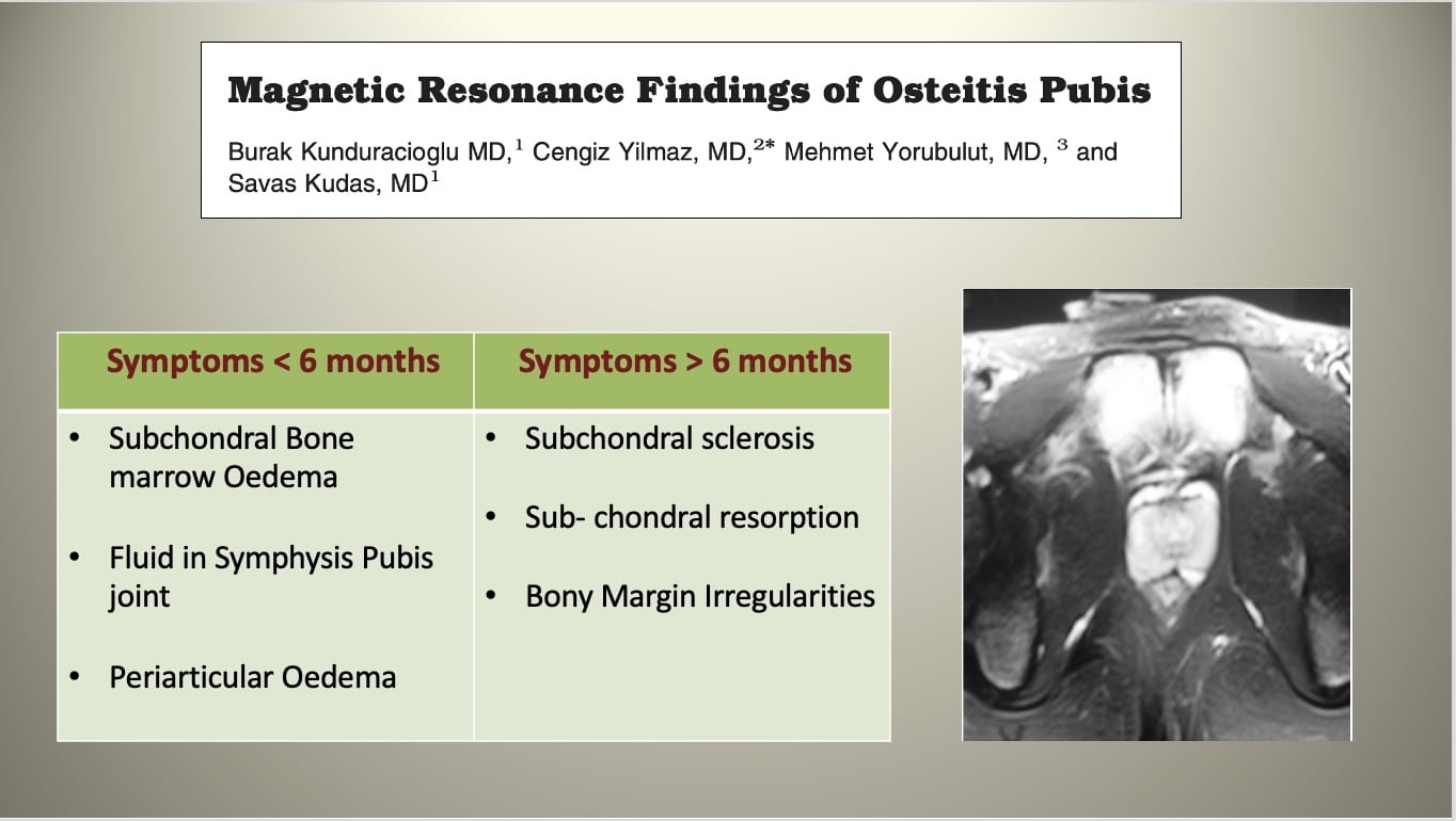 Osteitis Pubis in Runners, Pubic-related Groin Pain