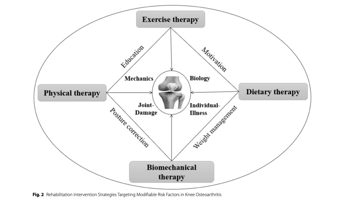 Knee osteoarthritis rehabilitation
