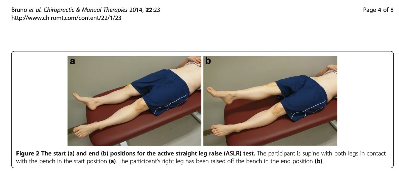 Active Straight Leg Raise Test (ASLR)