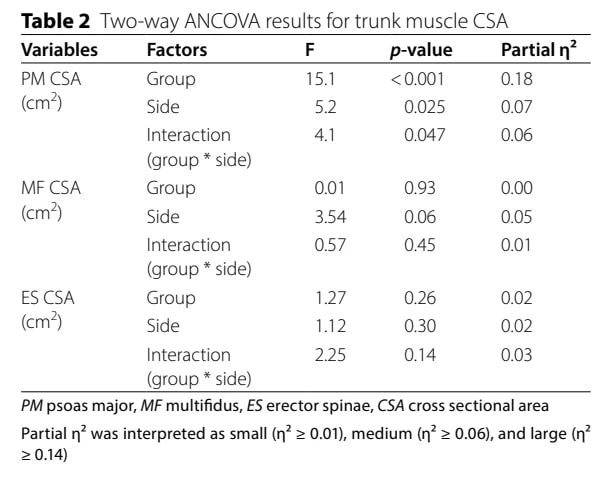 Lumbopelvic Control in Unilateral Lumbar Spondylolysis
